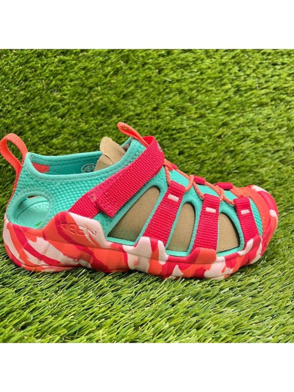 Keen Hyperport H2 Girls Size 13C Red Blue Beach Walking Hiking Water Sandals